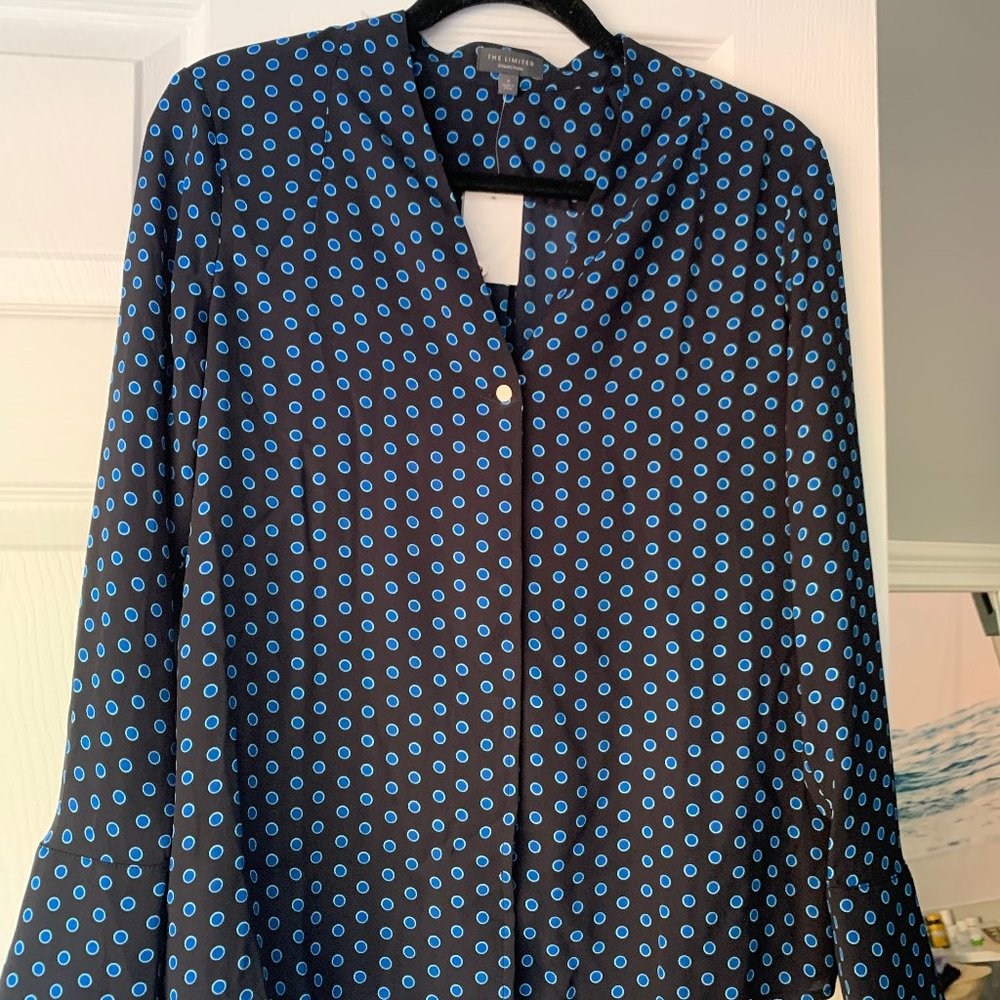 spotted blouse